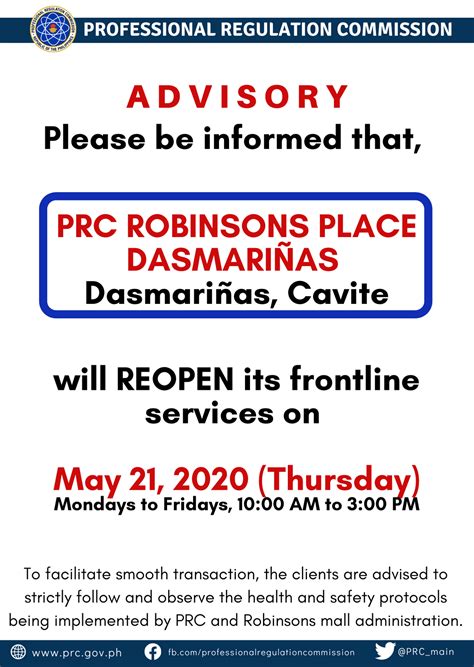 robinson dasma prc|PRC Branch Offices Address and Contact Numbers Complete .